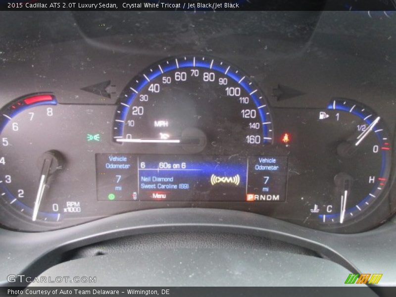 Crystal White Tricoat / Jet Black/Jet Black 2015 Cadillac ATS 2.0T Luxury Sedan