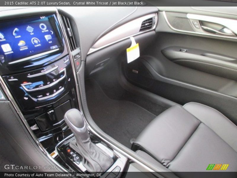 Crystal White Tricoat / Jet Black/Jet Black 2015 Cadillac ATS 2.0T Luxury Sedan