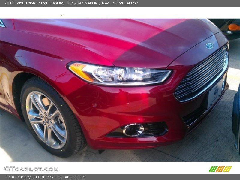 Ruby Red Metallic / Medium Soft Ceramic 2015 Ford Fusion Energi Titanium