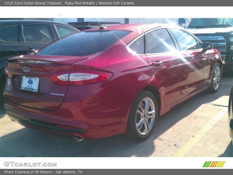 Ruby Red Metallic / Medium Soft Ceramic 2015 Ford Fusion Energi Titanium
