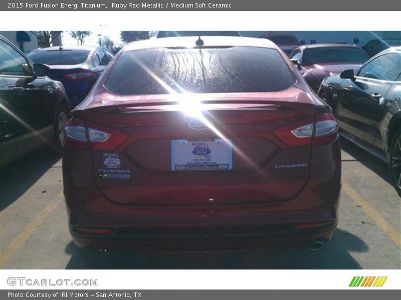 Ruby Red Metallic / Medium Soft Ceramic 2015 Ford Fusion Energi Titanium