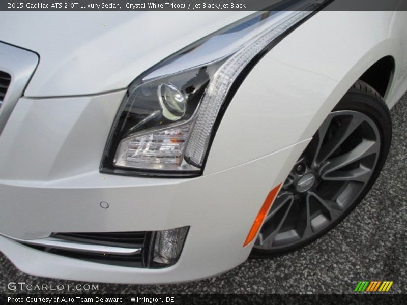 Crystal White Tricoat / Jet Black/Jet Black 2015 Cadillac ATS 2.0T Luxury Sedan