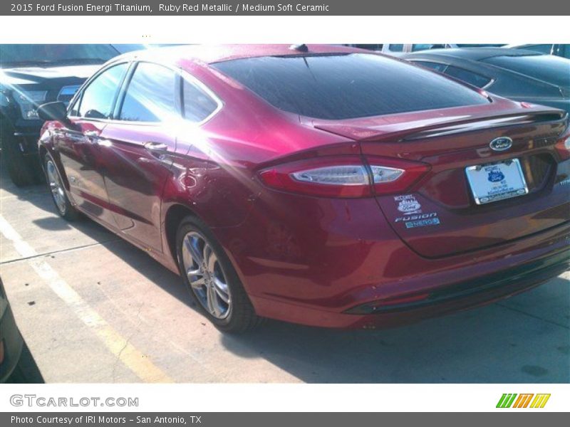Ruby Red Metallic / Medium Soft Ceramic 2015 Ford Fusion Energi Titanium