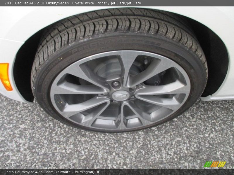 Crystal White Tricoat / Jet Black/Jet Black 2015 Cadillac ATS 2.0T Luxury Sedan