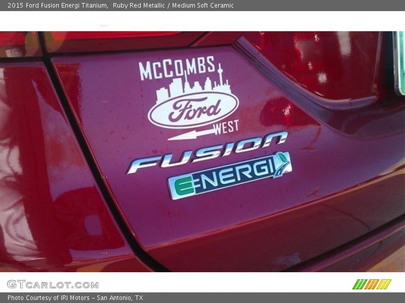 Ruby Red Metallic / Medium Soft Ceramic 2015 Ford Fusion Energi Titanium