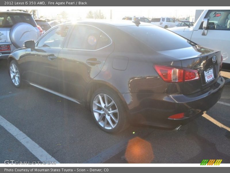 Fire Agate Pearl / Black 2012 Lexus IS 350 AWD