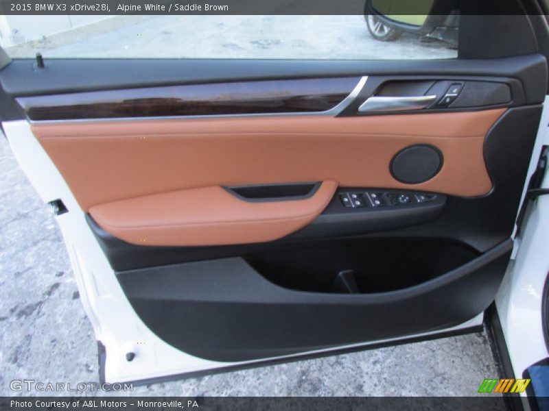 Alpine White / Saddle Brown 2015 BMW X3 xDrive28i