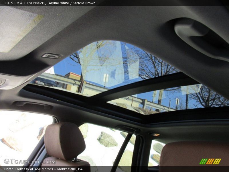 Alpine White / Saddle Brown 2015 BMW X3 xDrive28i