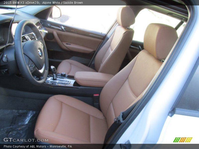 Alpine White / Saddle Brown 2015 BMW X3 xDrive28i