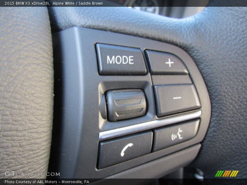 Alpine White / Saddle Brown 2015 BMW X3 xDrive28i
