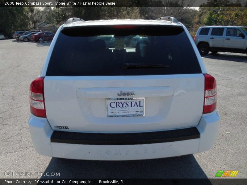 Stone White / Pastel Pebble Beige 2008 Jeep Compass Sport