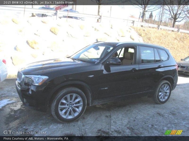 Jet Black / Saddle Brown 2015 BMW X3 xDrive28i