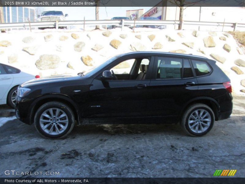 Jet Black / Saddle Brown 2015 BMW X3 xDrive28i