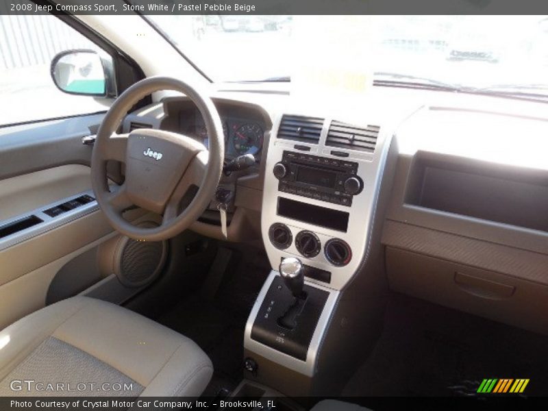 Stone White / Pastel Pebble Beige 2008 Jeep Compass Sport