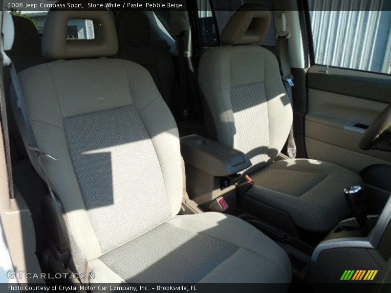 Stone White / Pastel Pebble Beige 2008 Jeep Compass Sport