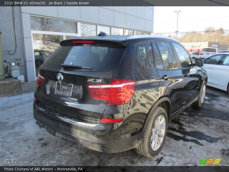 Jet Black / Saddle Brown 2015 BMW X3 xDrive28i