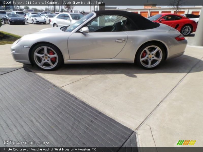 Arctic Silver Metallic / Black 2005 Porsche 911 Carrera S Cabriolet