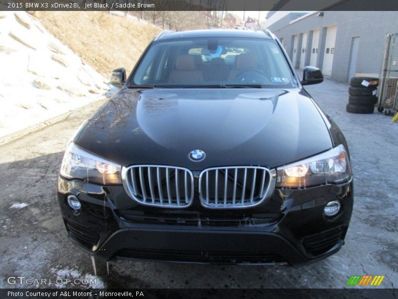 Jet Black / Saddle Brown 2015 BMW X3 xDrive28i