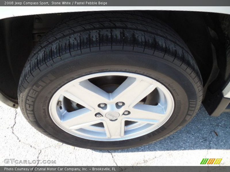 Stone White / Pastel Pebble Beige 2008 Jeep Compass Sport