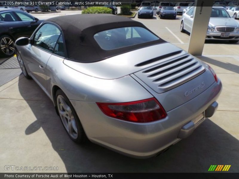 Arctic Silver Metallic / Black 2005 Porsche 911 Carrera S Cabriolet
