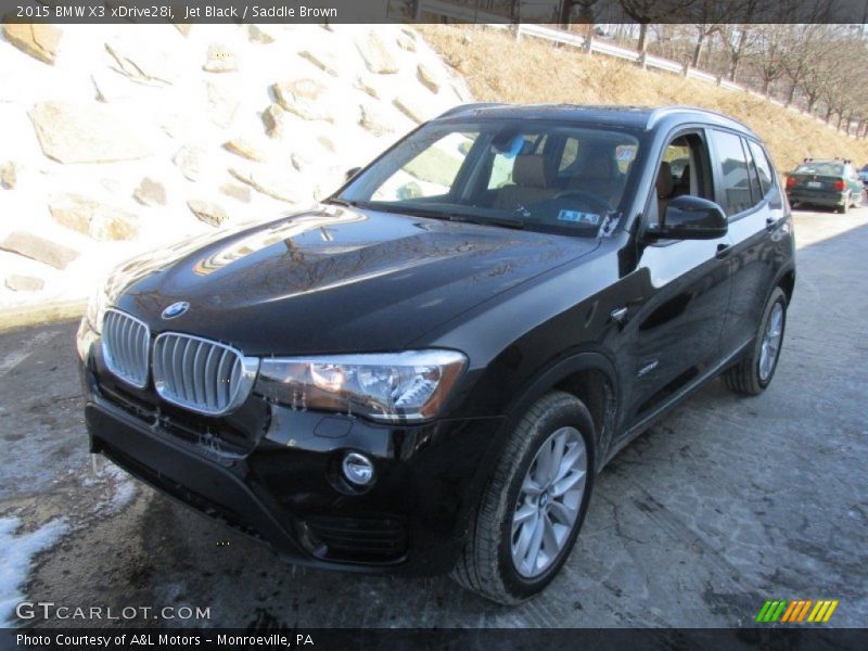 Jet Black / Saddle Brown 2015 BMW X3 xDrive28i