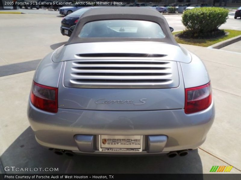 Arctic Silver Metallic / Black 2005 Porsche 911 Carrera S Cabriolet