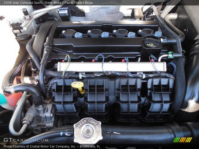 Stone White / Pastel Pebble Beige 2008 Jeep Compass Sport