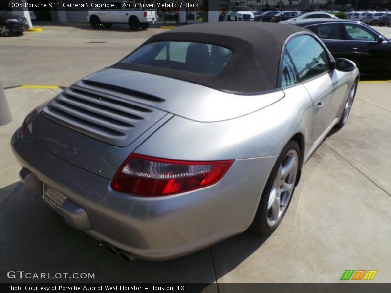 Arctic Silver Metallic / Black 2005 Porsche 911 Carrera S Cabriolet