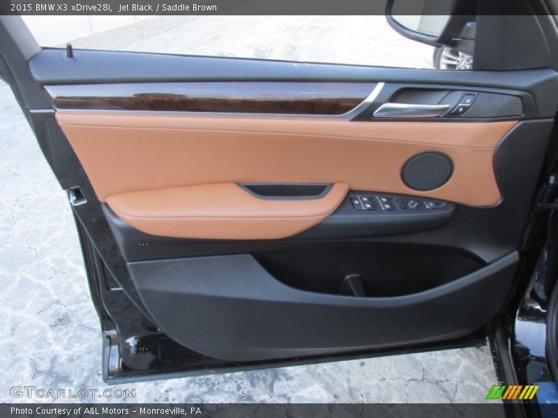 Jet Black / Saddle Brown 2015 BMW X3 xDrive28i