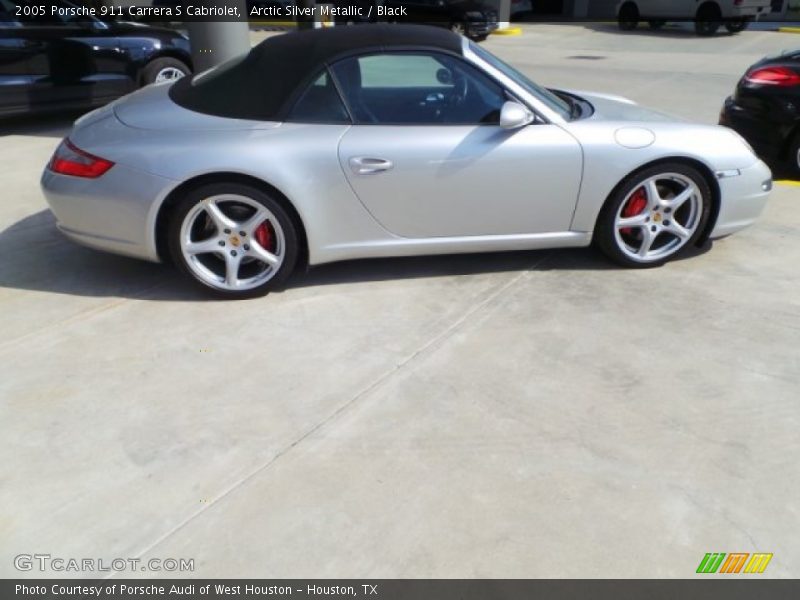 Arctic Silver Metallic / Black 2005 Porsche 911 Carrera S Cabriolet