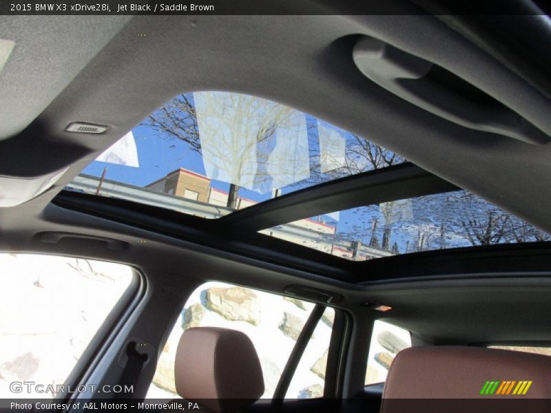 Jet Black / Saddle Brown 2015 BMW X3 xDrive28i