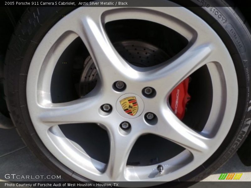 Arctic Silver Metallic / Black 2005 Porsche 911 Carrera S Cabriolet
