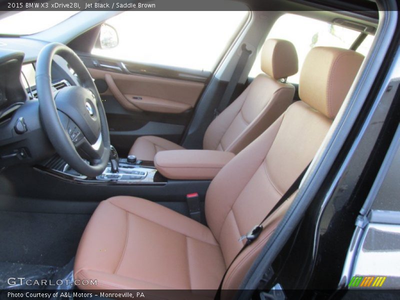 Jet Black / Saddle Brown 2015 BMW X3 xDrive28i