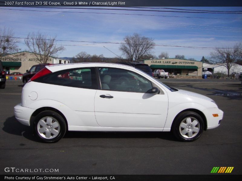 Cloud 9 White / Charcoal/Light Flint 2007 Ford Focus ZX3 SE Coupe