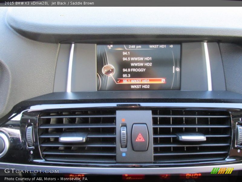 Jet Black / Saddle Brown 2015 BMW X3 xDrive28i