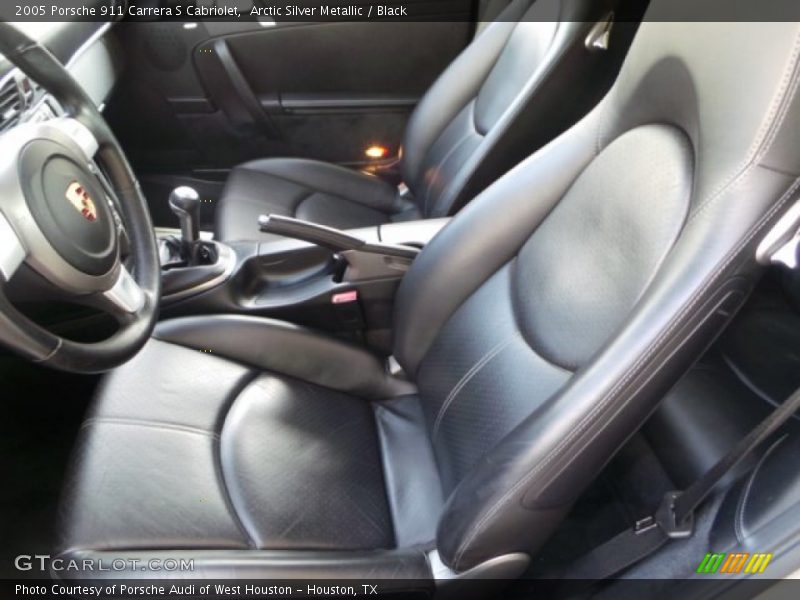 Arctic Silver Metallic / Black 2005 Porsche 911 Carrera S Cabriolet