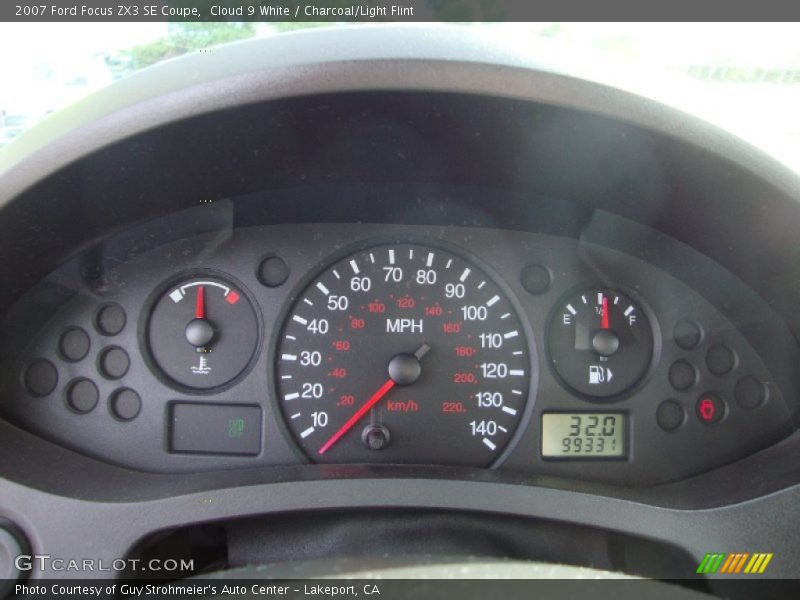 Cloud 9 White / Charcoal/Light Flint 2007 Ford Focus ZX3 SE Coupe