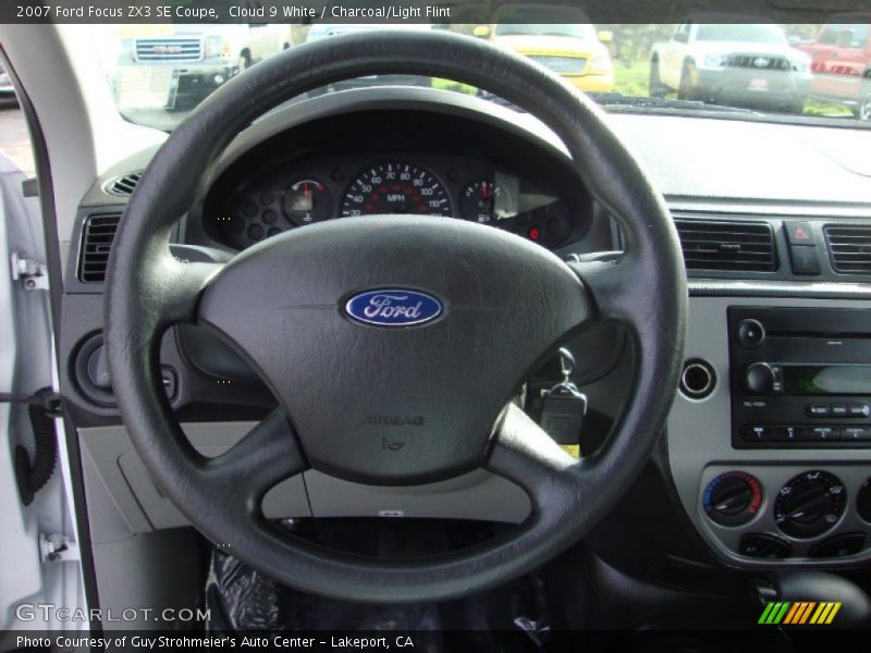 Cloud 9 White / Charcoal/Light Flint 2007 Ford Focus ZX3 SE Coupe
