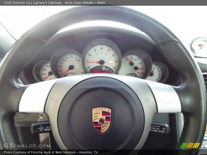 Arctic Silver Metallic / Black 2005 Porsche 911 Carrera S Cabriolet