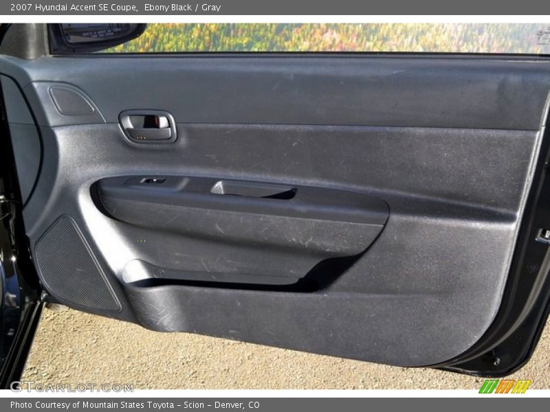 Ebony Black / Gray 2007 Hyundai Accent SE Coupe