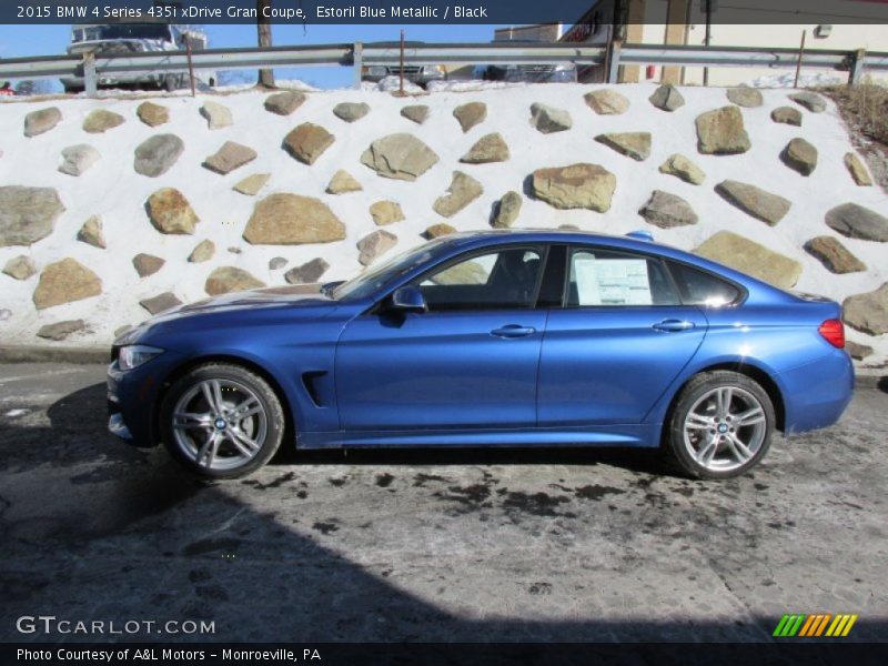 Estoril Blue Metallic / Black 2015 BMW 4 Series 435i xDrive Gran Coupe
