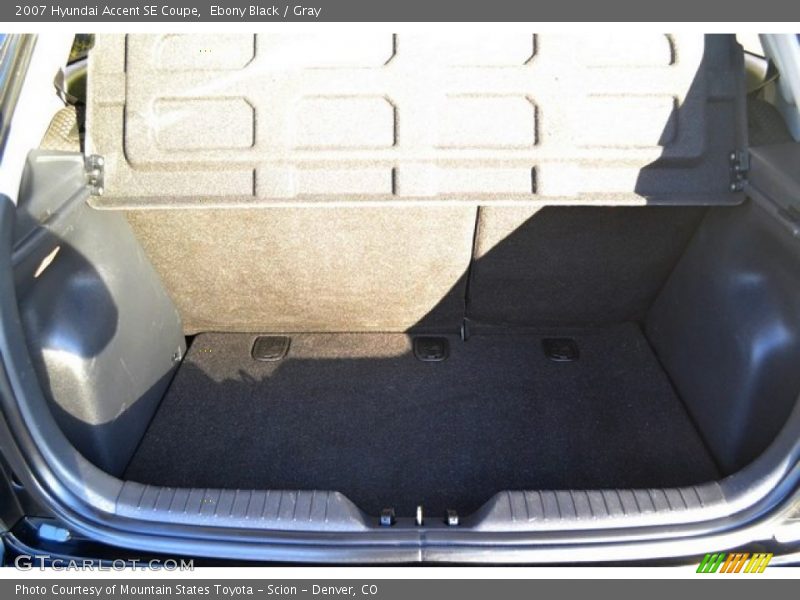 Ebony Black / Gray 2007 Hyundai Accent SE Coupe