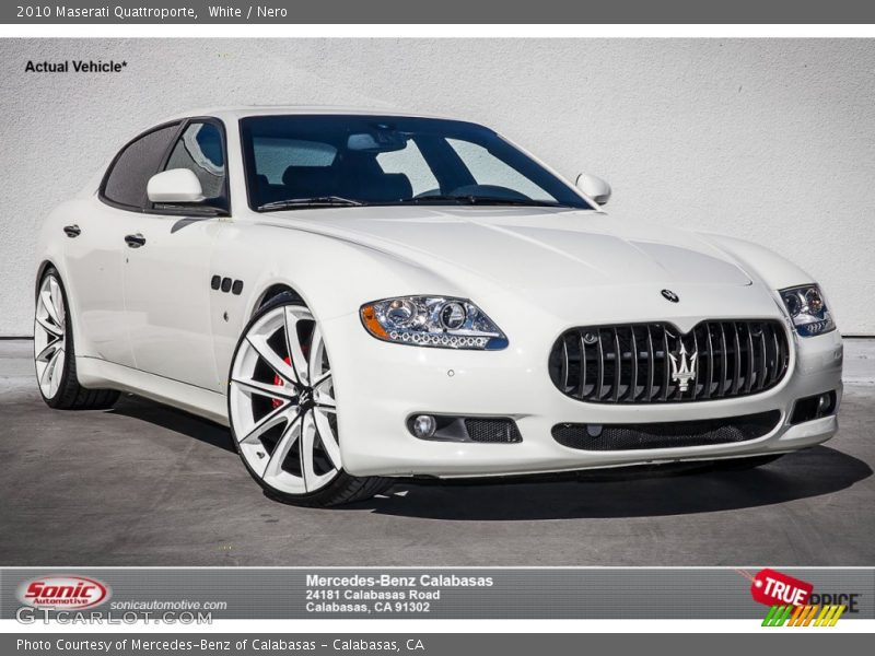 White / Nero 2010 Maserati Quattroporte