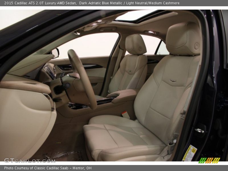 Front Seat of 2015 ATS 2.0T Luxury AWD Sedan