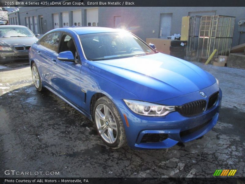 Estoril Blue Metallic / Black 2015 BMW 4 Series 435i xDrive Gran Coupe
