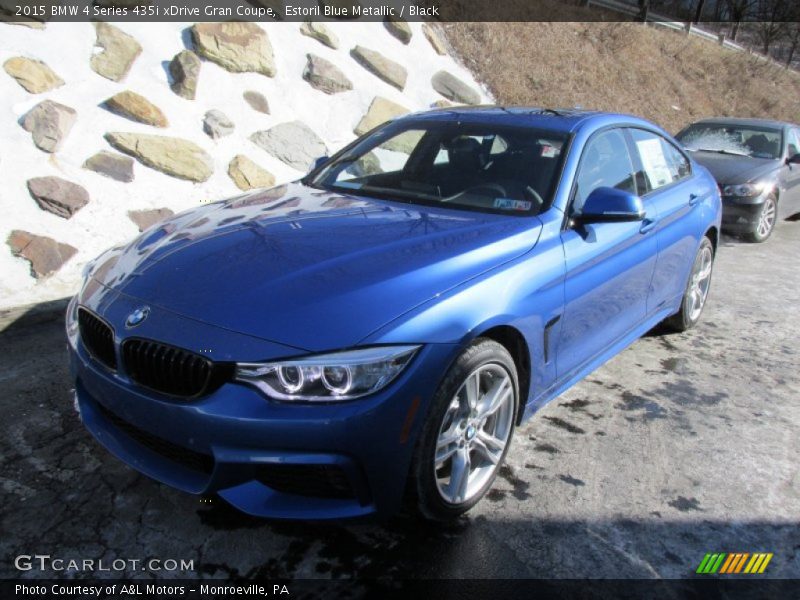 Estoril Blue Metallic / Black 2015 BMW 4 Series 435i xDrive Gran Coupe