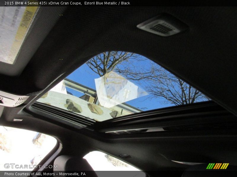 Estoril Blue Metallic / Black 2015 BMW 4 Series 435i xDrive Gran Coupe