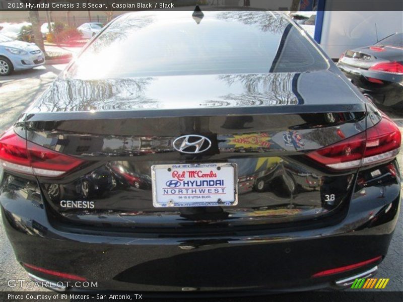 Caspian Black / Black 2015 Hyundai Genesis 3.8 Sedan