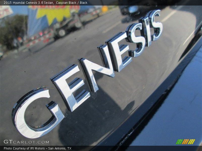 Caspian Black / Black 2015 Hyundai Genesis 3.8 Sedan