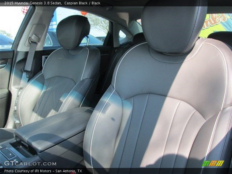 Caspian Black / Black 2015 Hyundai Genesis 3.8 Sedan